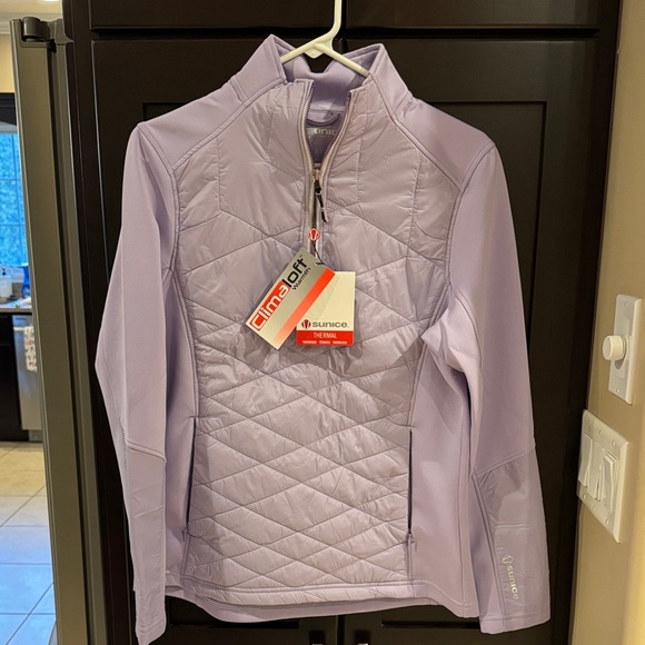 NWT Sunice Hybrid Pullover Lavender Quilted Jacket! Very NICE! Buttery soft - Picture 2 of 5